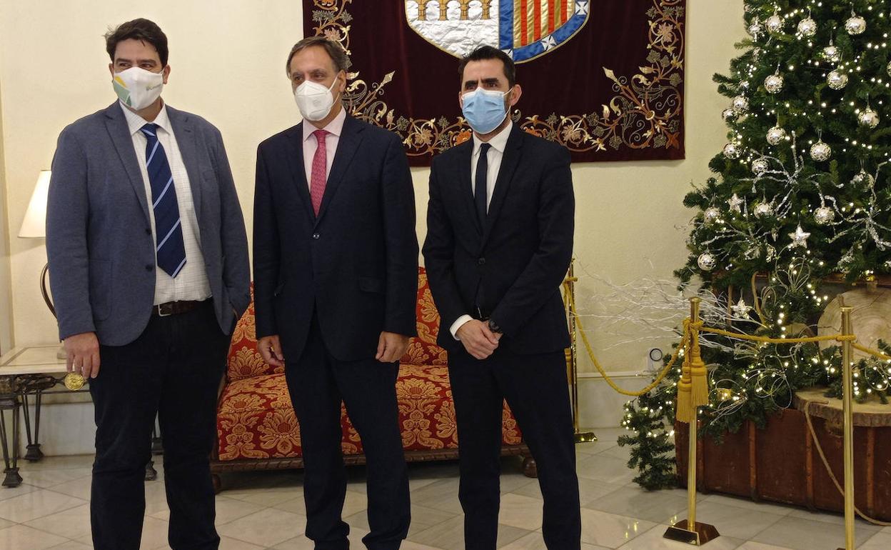 Esta mañana en el encuentro entre CEOE CEPYMES y el Ayuntamiento. 