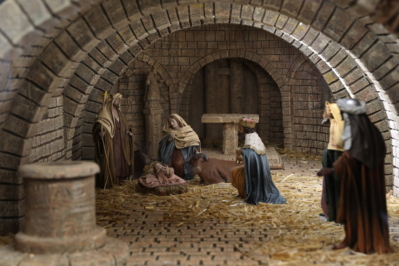 Fotos: La recreación de la cripta, en la Oficina de Turismo