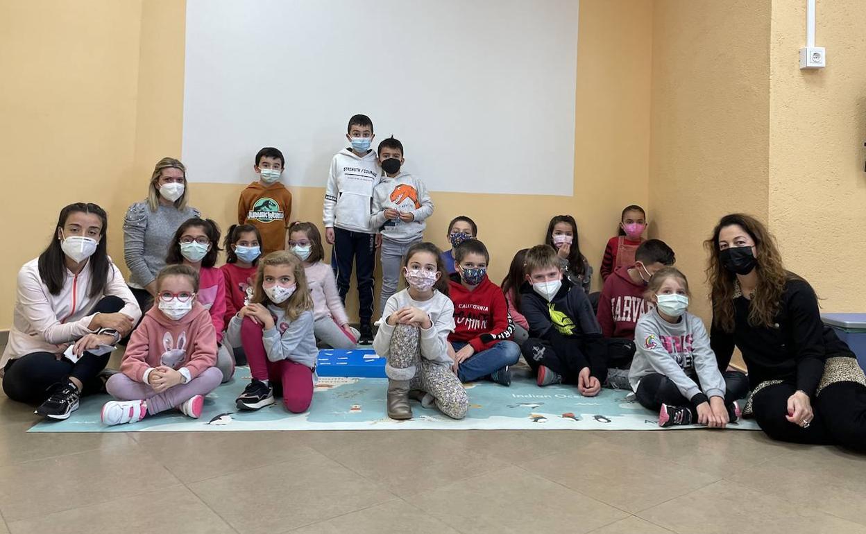 Niños y niñas de Guijuelo que participan en las actividades del programa 'Sueños de Navidad'. 