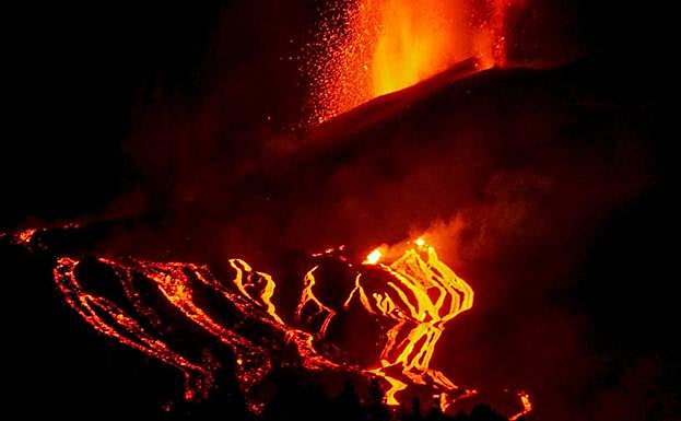 Fotografía realizada por los miembros de la asociación del volcán.