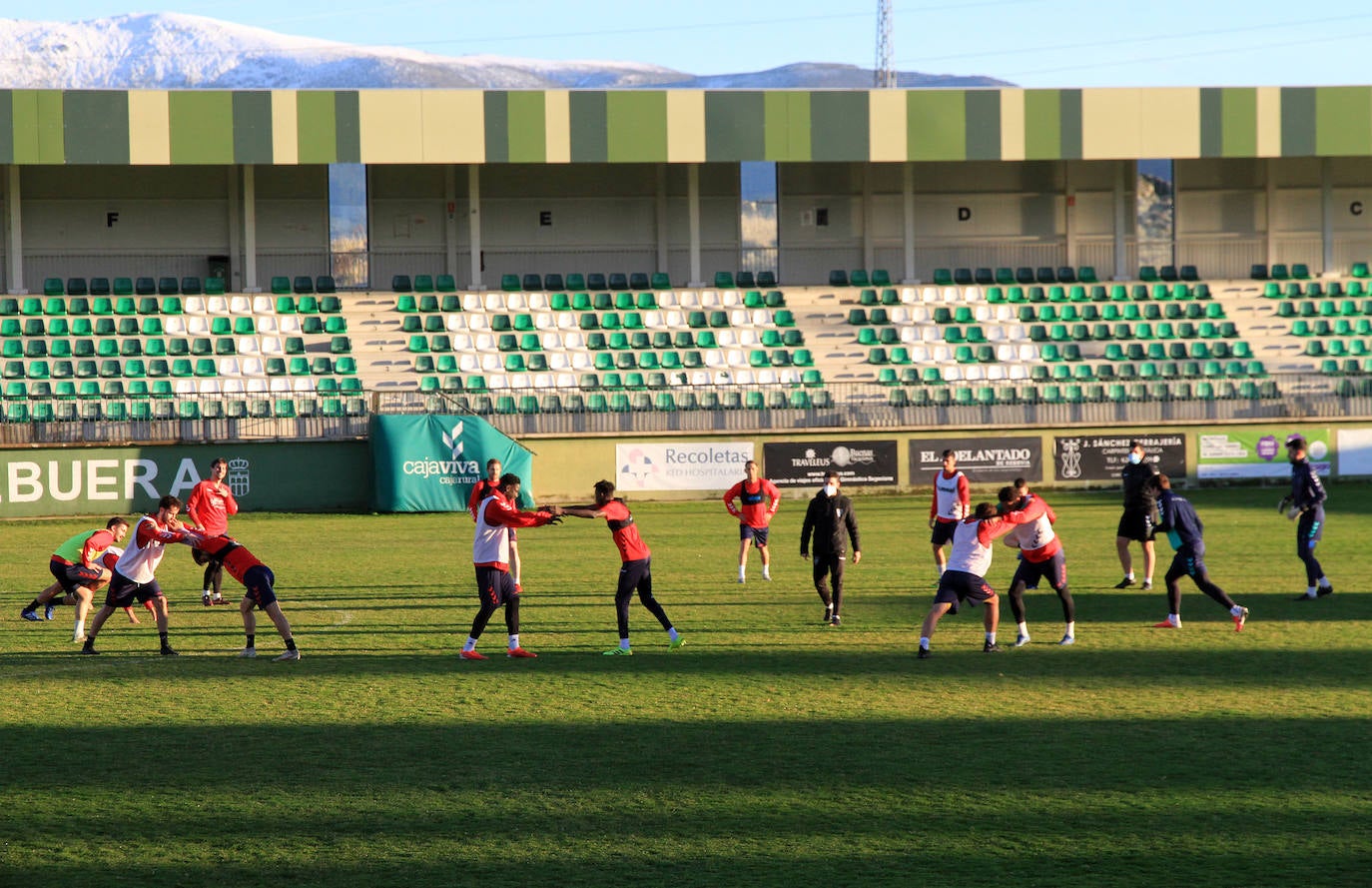 Uno de los últimos entrenamientos de la Gimnástica Segoviana en 2021.