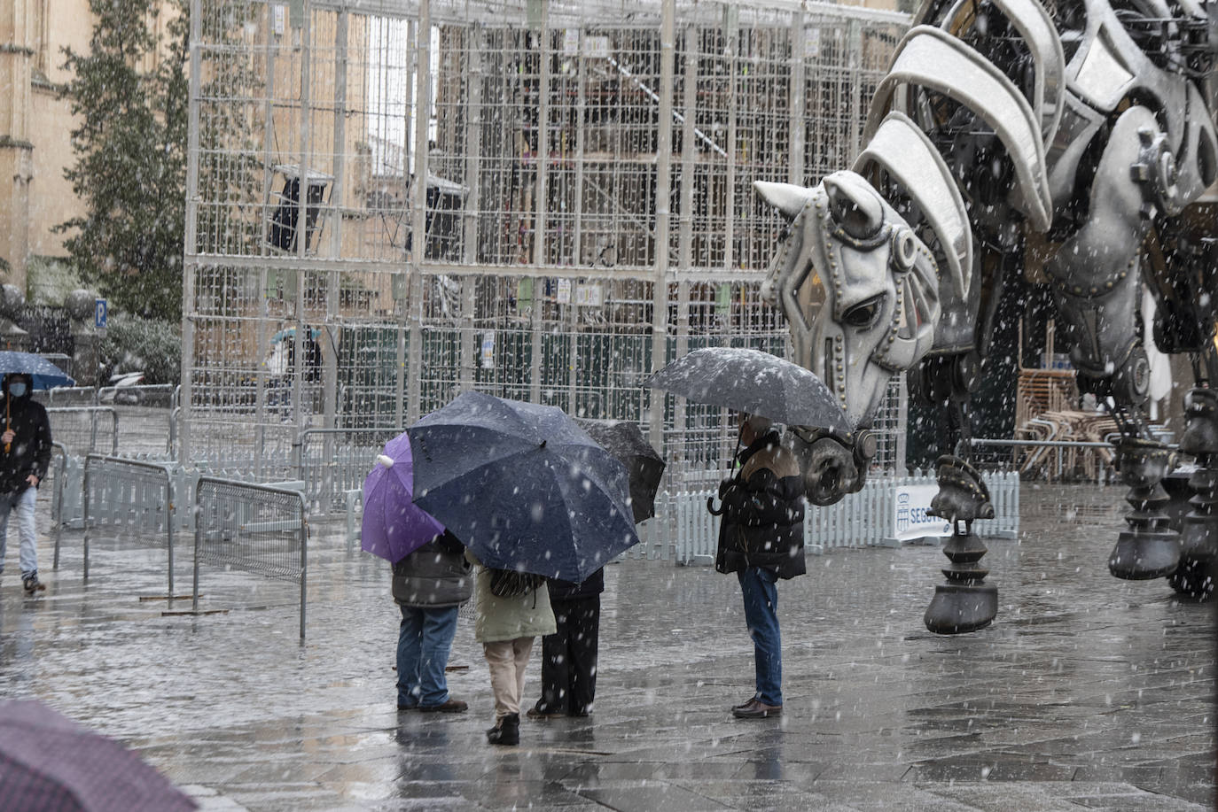 Nevada este miércoles enn la provincia de Segovia.