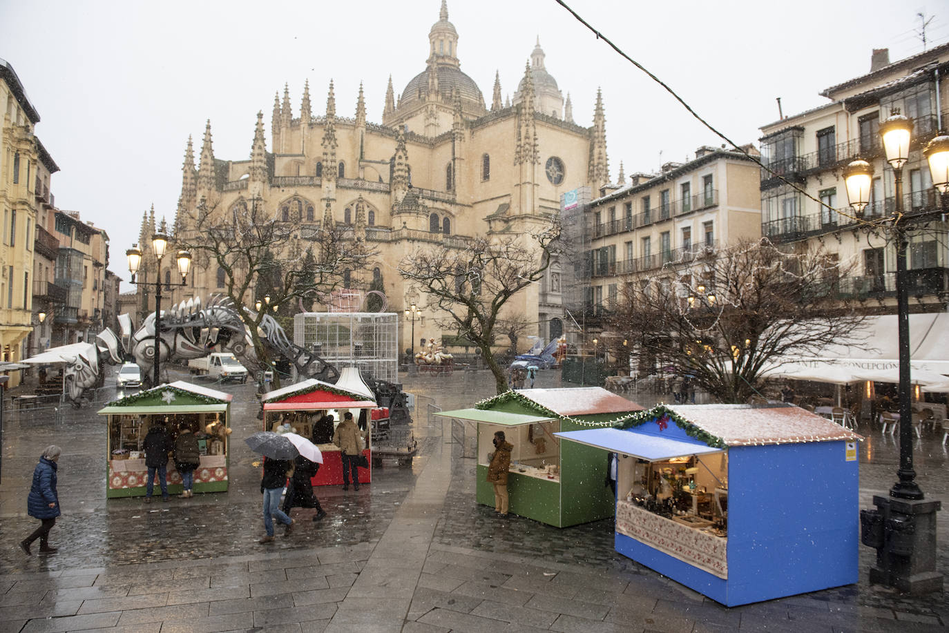 Nevada este miércoles enn la provincia de Segovia.