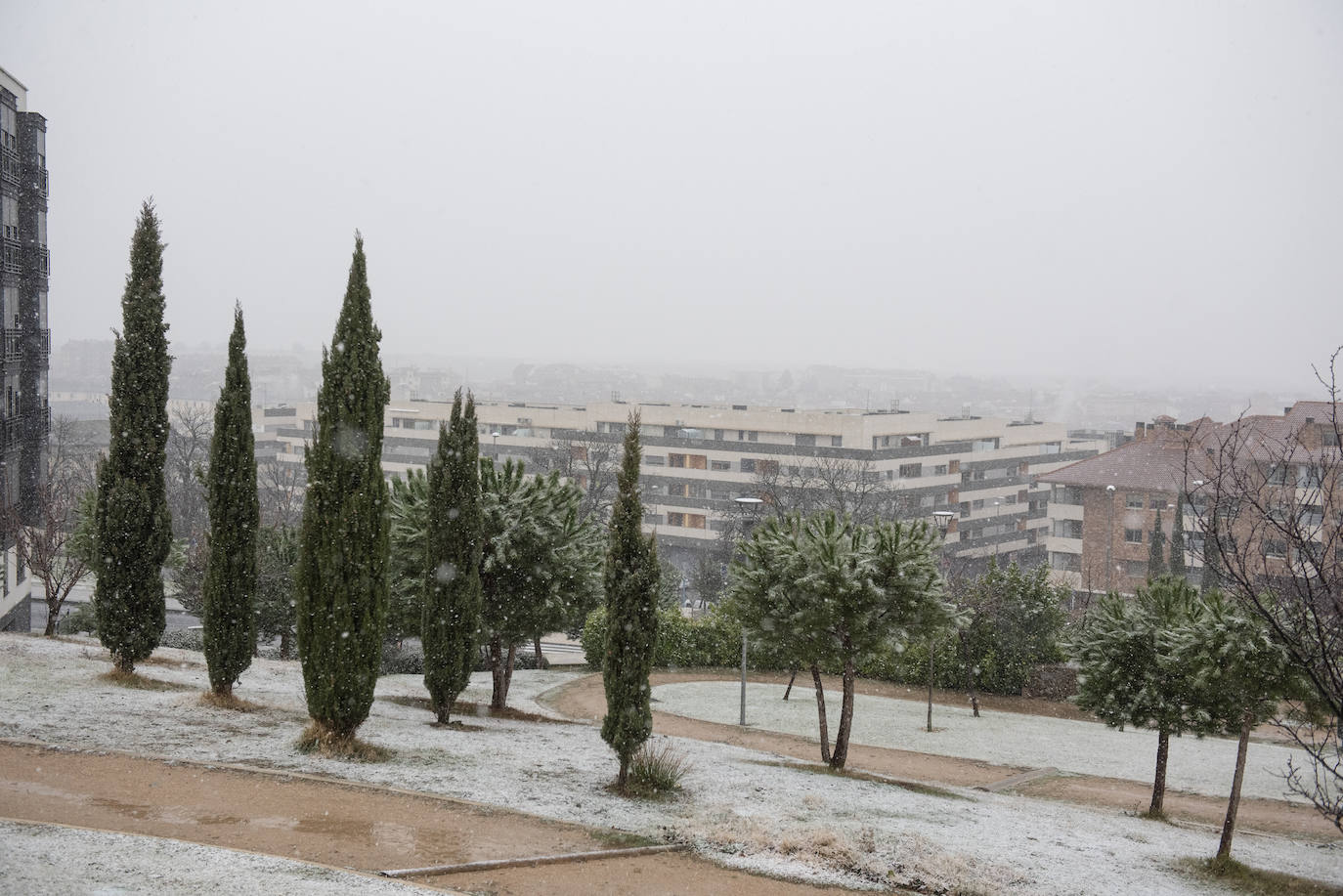 Nevada este miércoles enn la provincia de Segovia.