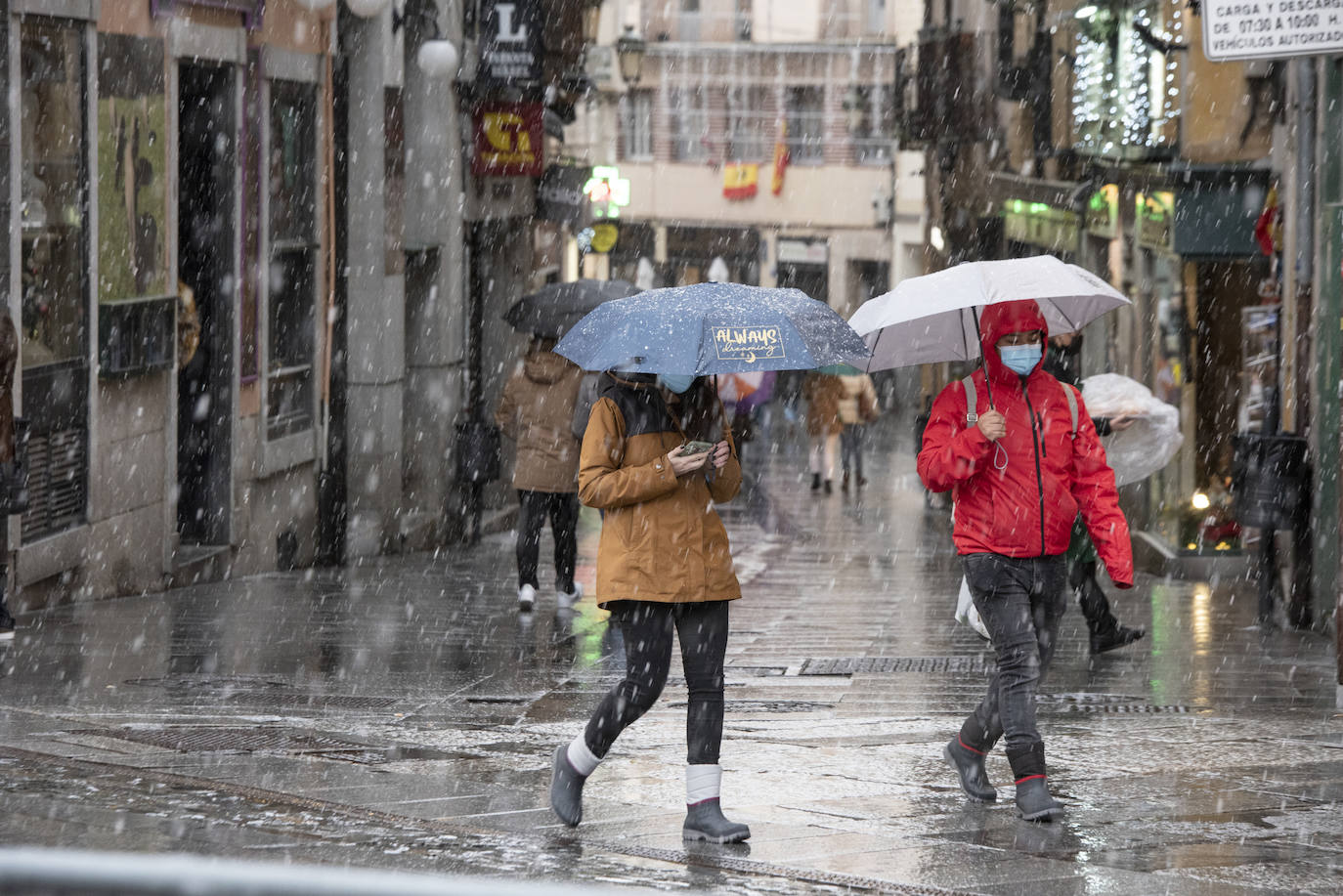 Nevada este miércoles enn la provincia de Segovia.