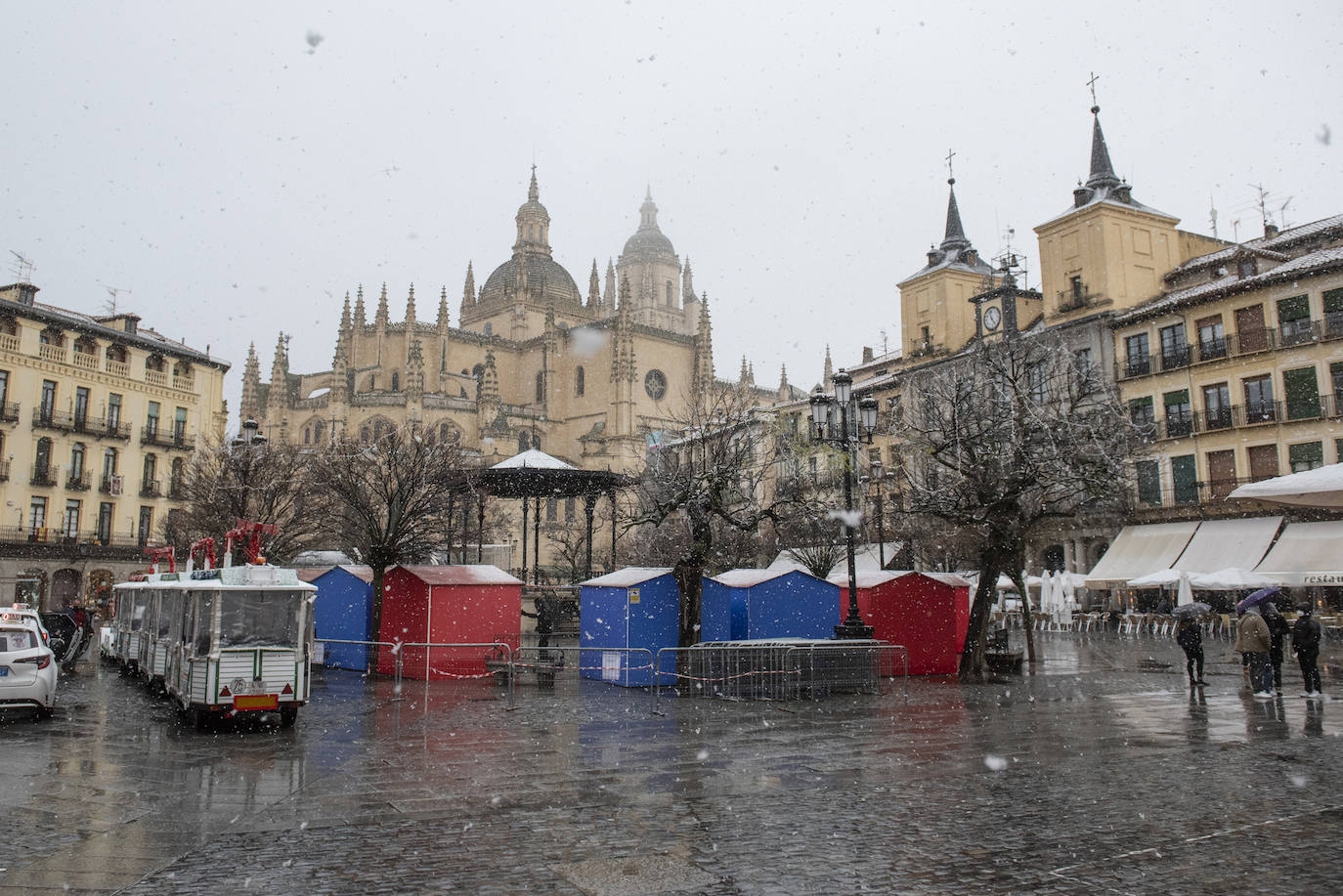 Nevada este miércoles enn la provincia de Segovia.