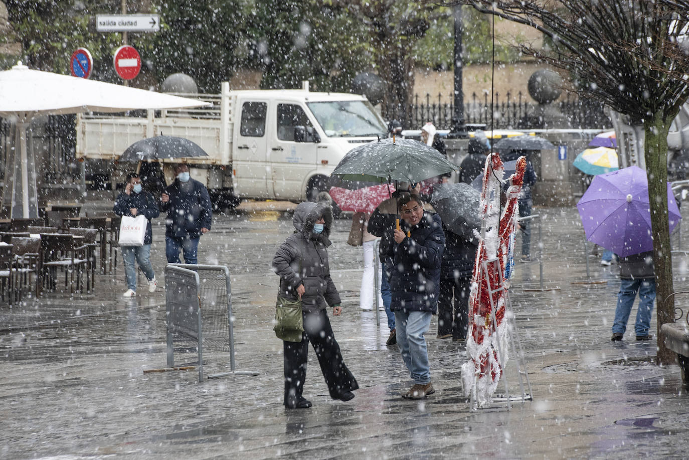 Nevada este miércoles enn la provincia de Segovia.