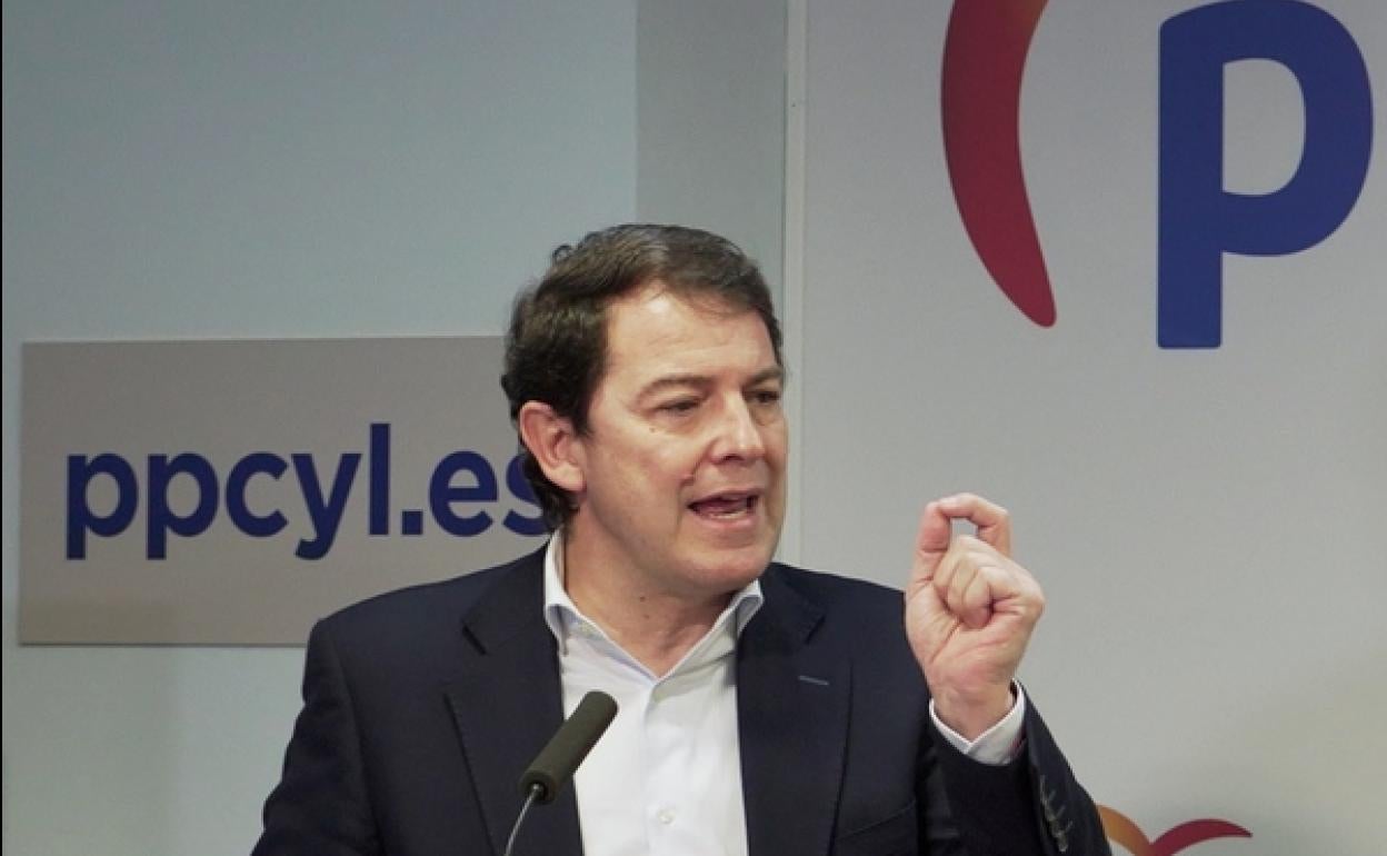 El presidente de Castilla y León, Alfonso Fernández Mañueco.
