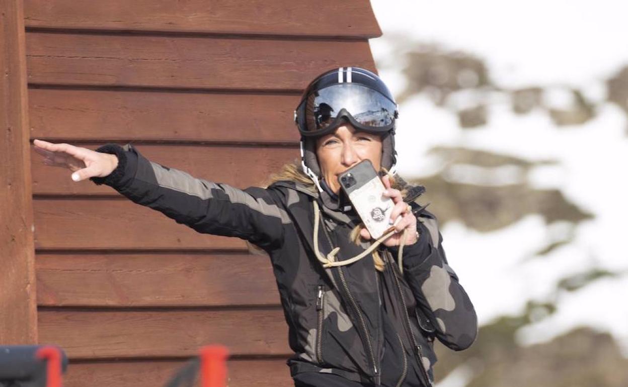 Luján Argüelles, en la estación de Baqueira Beret. 
