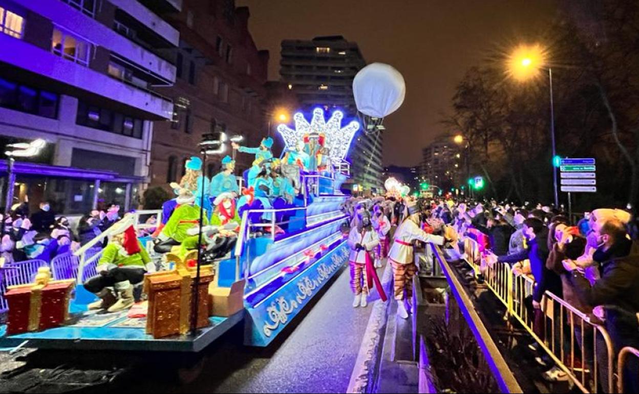 La Cabalgata, en el Paseo de Isabel la Católica. 