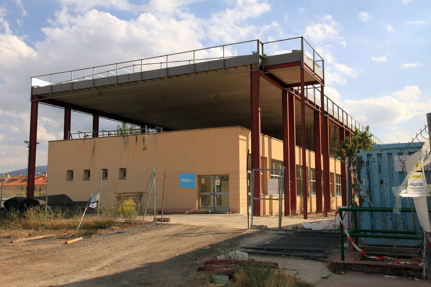 Obras del centro cívico de Nueva Segovia. 