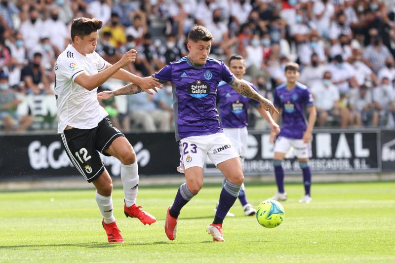 Cristo y Miguel Rubio en el partido de la primera vuelta. 