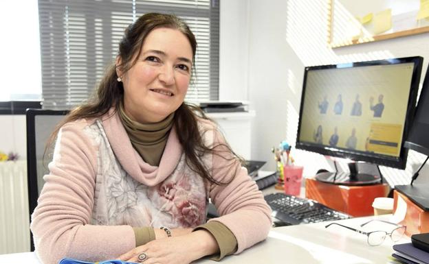 Martha Lucía Orozco, en su despacho de la Universidad de Burgos.