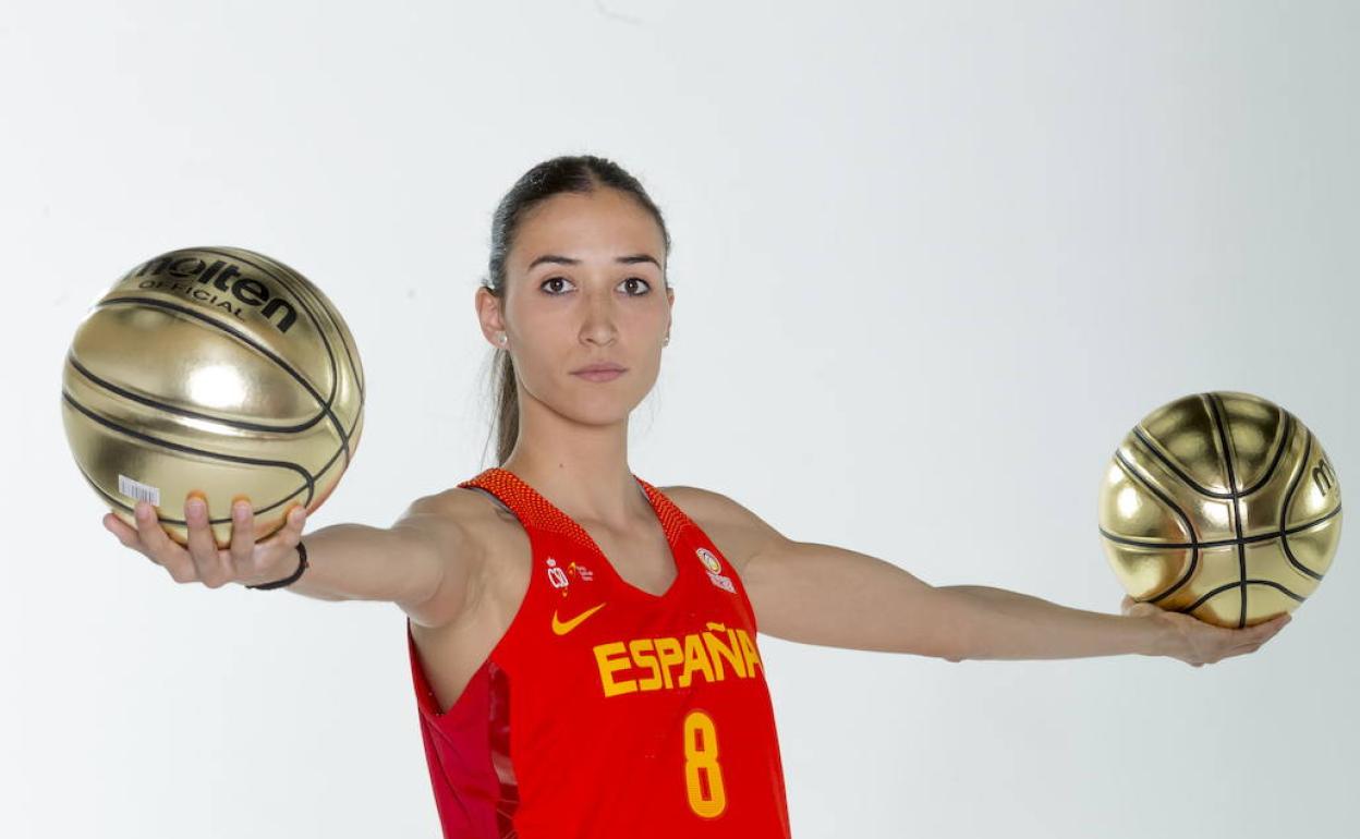 Belén Arrojo en una imagen promocional de la selección española 