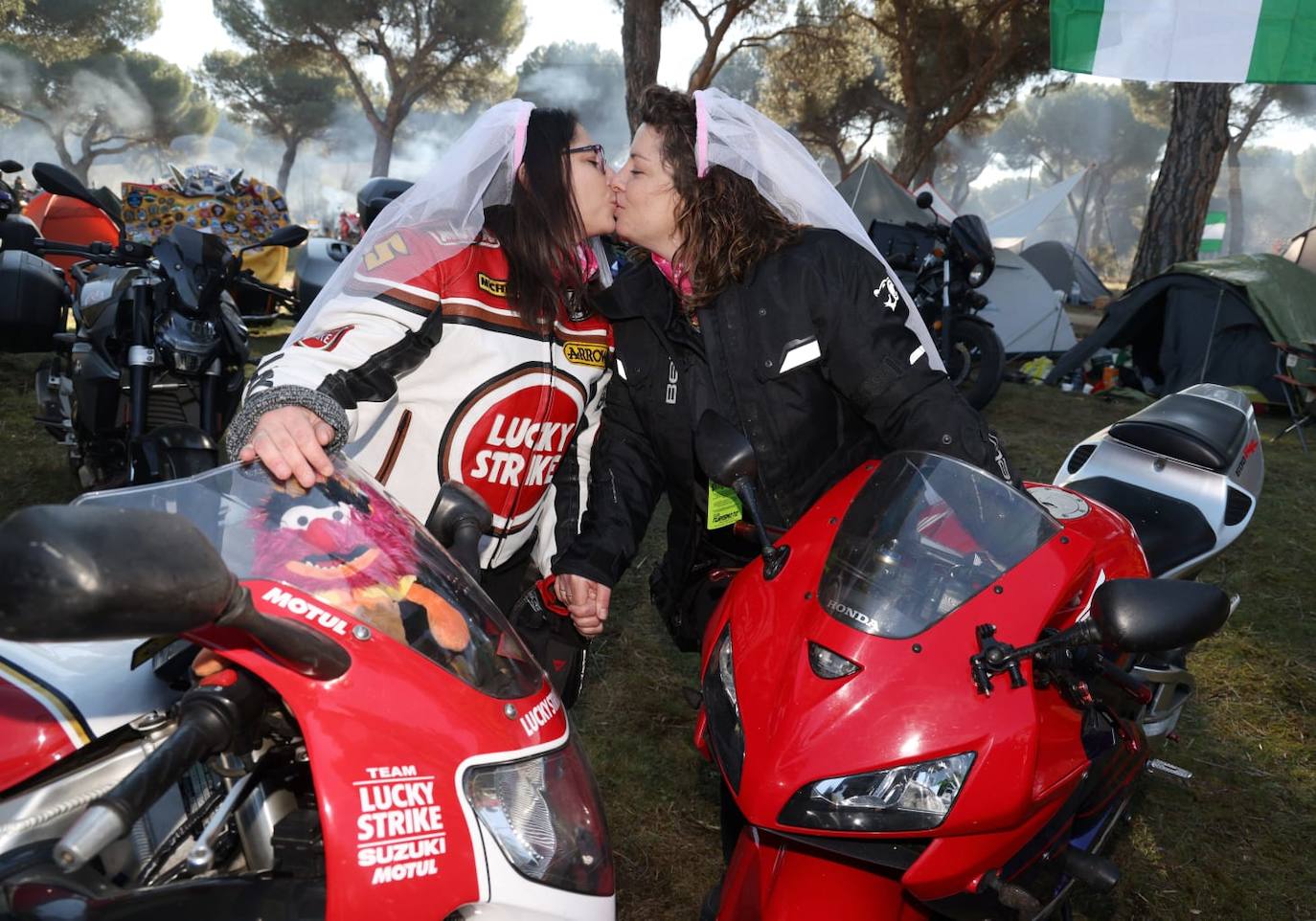 Boda sobre ruedas en Pingüinos