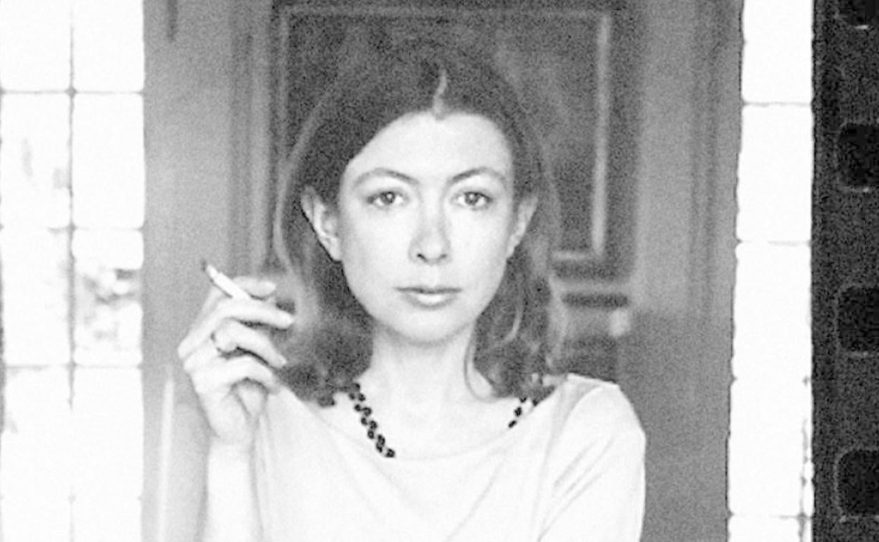 La periodista estadounidense Joan Didion. 