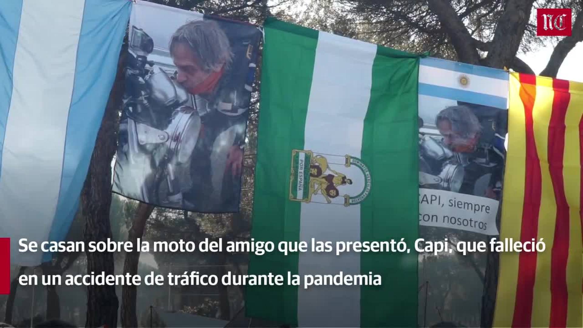 Dos mujeres se casan en Pingüinos en homenaje a un compañero fallecido