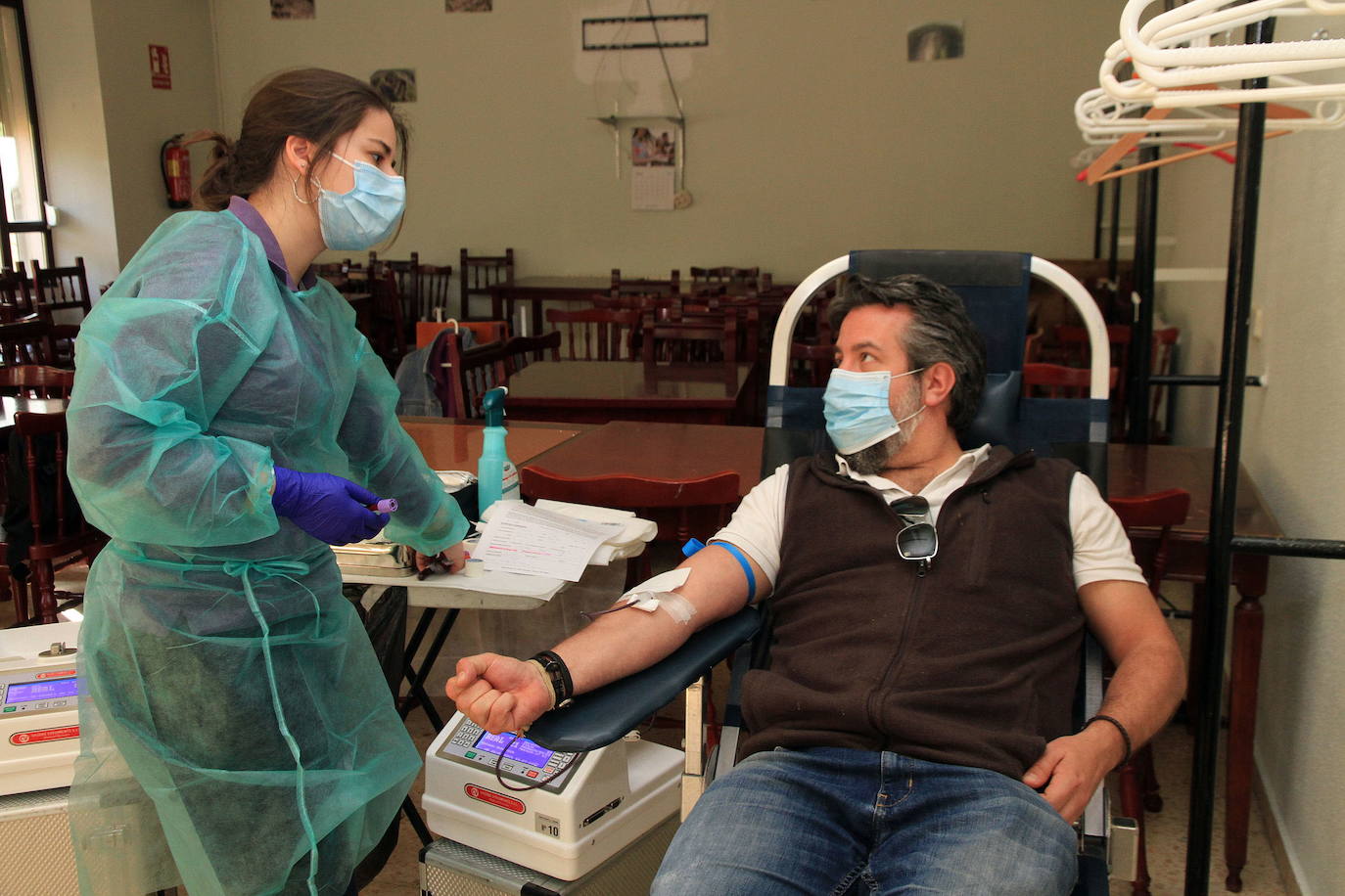 Jornada de donación de sangre en el Real Sitio de San Ildefonso.