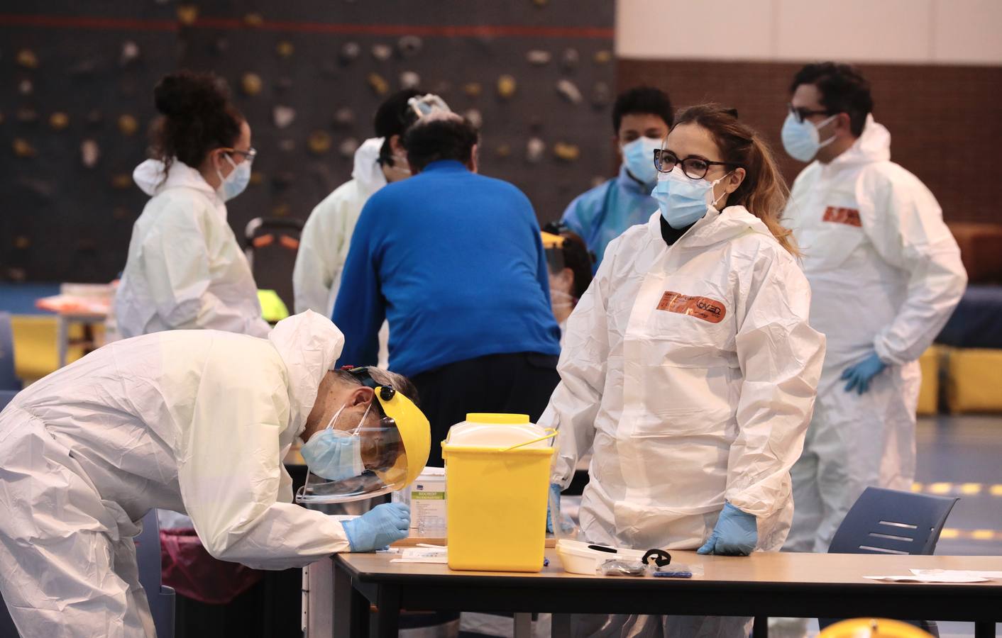 Fotos: Test rápidos de antígenos en la Universidad de Valladolid