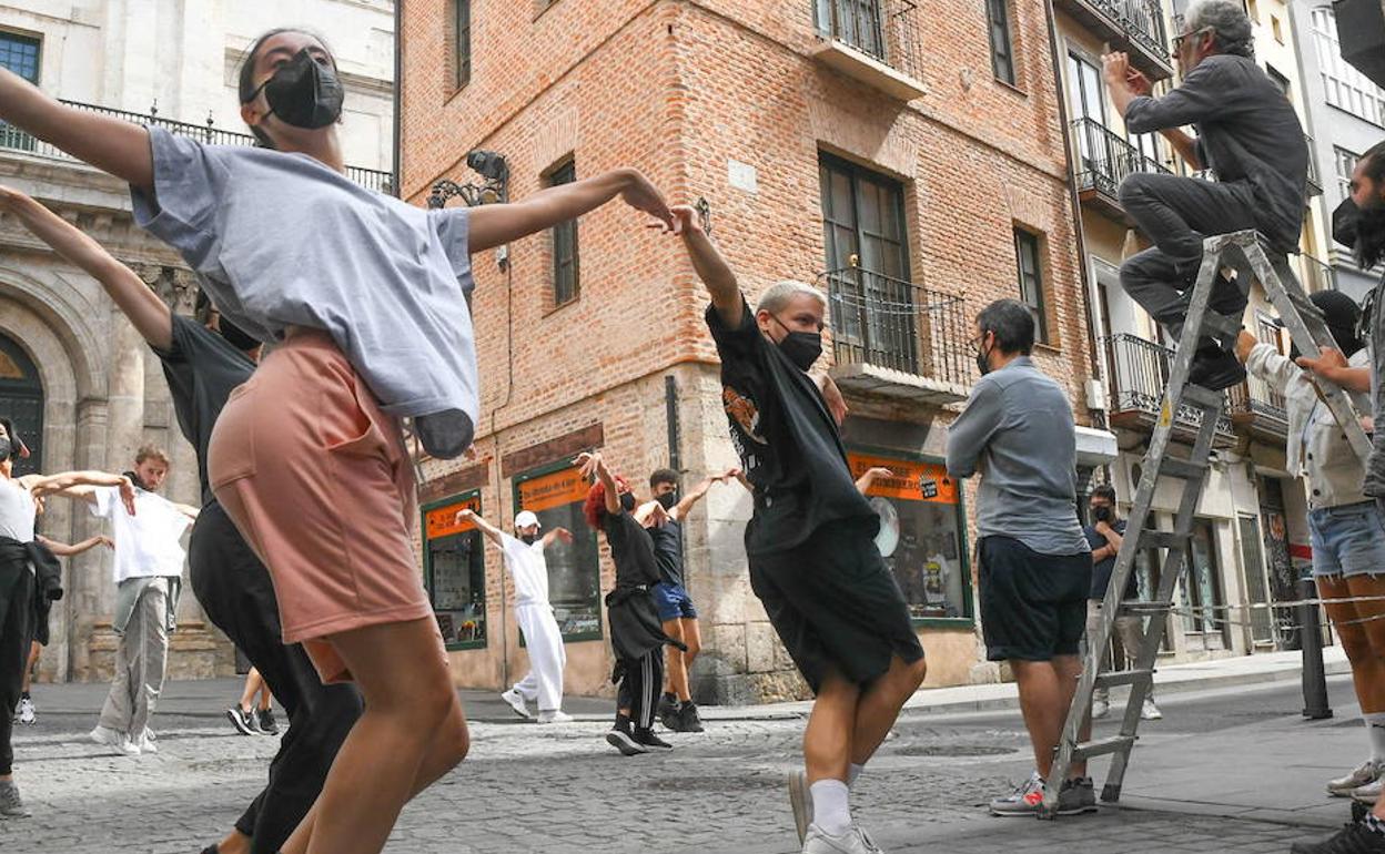 Rodaje de la pelíñcula 'Voy a pasármelo bien', en Valladolid. 