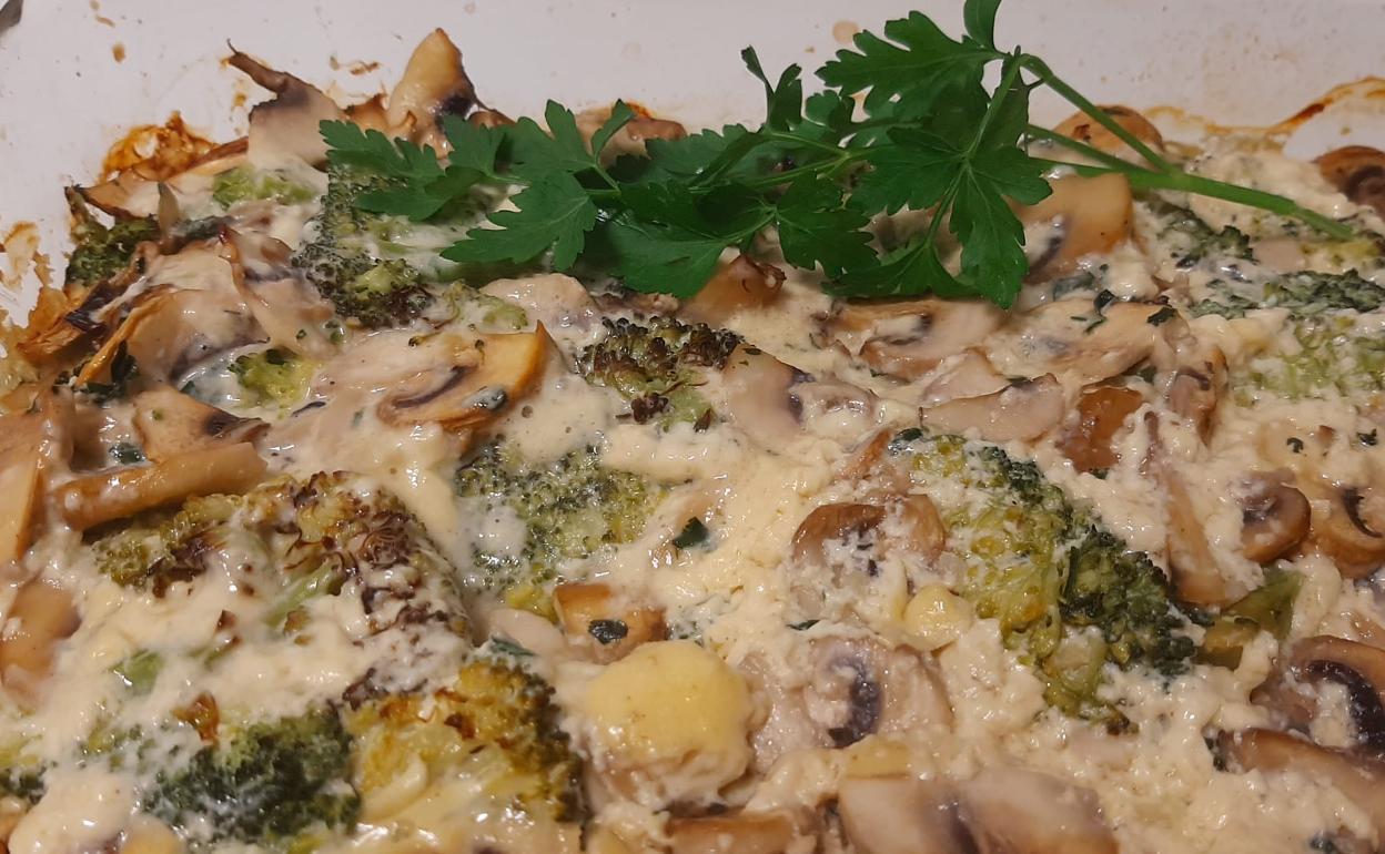 La receta del día: Brócoli y champiñones gratinados