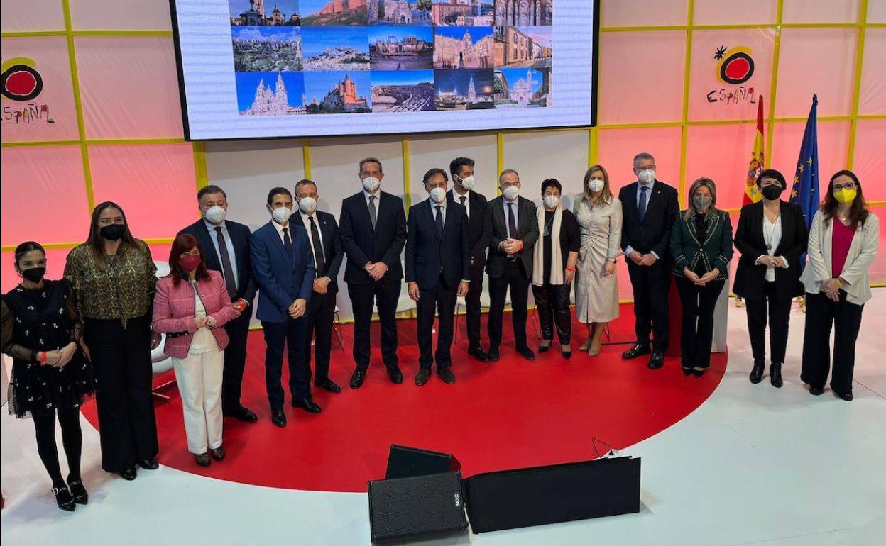 Representantes de las Ciudades Patrimonio de la Humanidad, en Fitur.