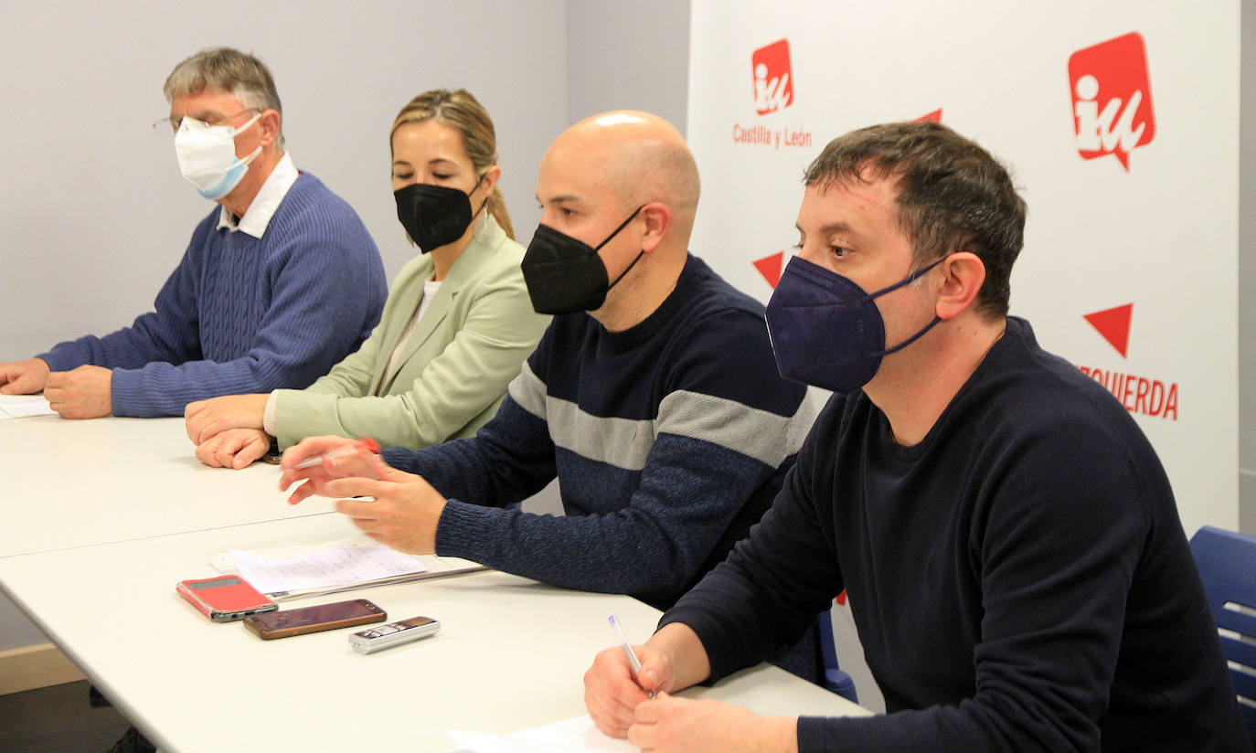 José Luis Ordóñez, Ana Peñalosa, Ángel Galindo y Carlos Serrano, durante la rueda de prensa de este jueves en Segovia.