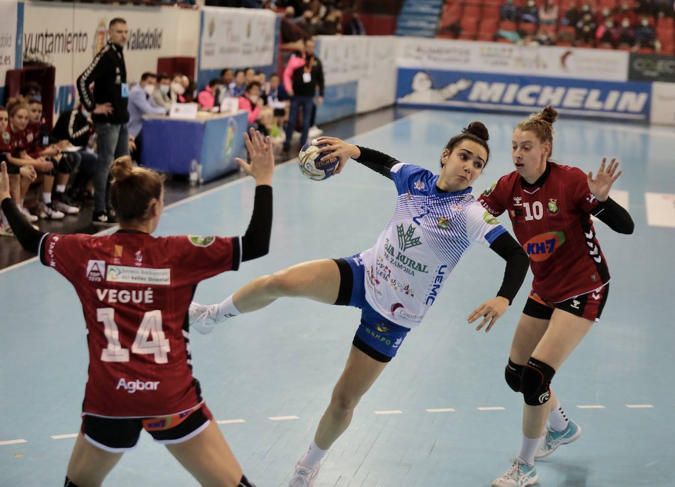 Partido entre el Caja Rural Aula y el Granollers.