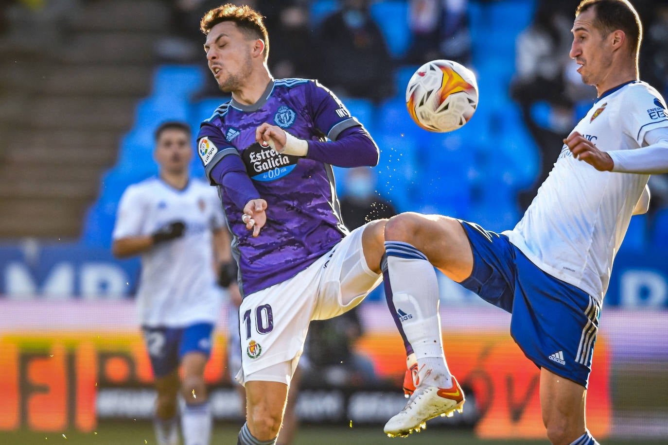 Partido entre el Real Zaragoza y el Real Valladolid, en La Romareda. 