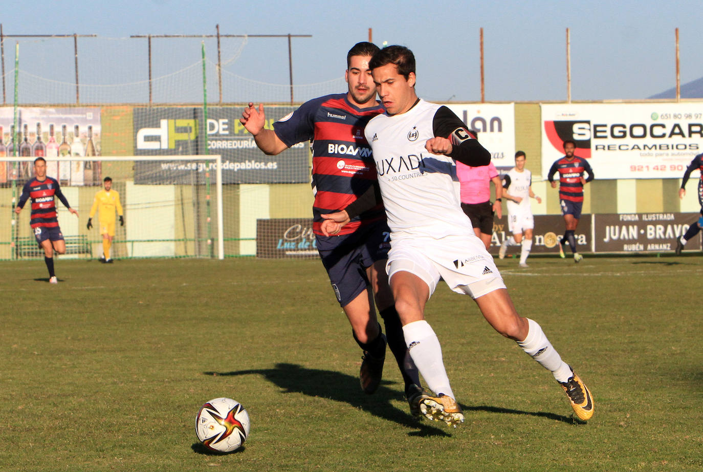 Un momento del partido disputado en La Albuera este domingo. 