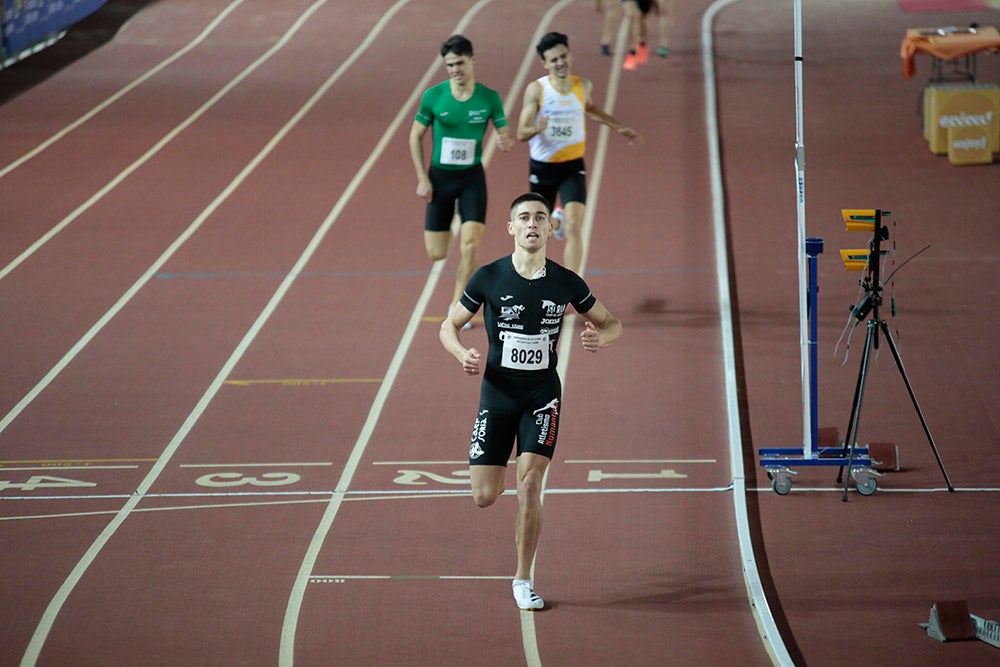 Bruno Hortelano, ilustres integrantes del 4x400, junto al salmantino Álvaro de Arriba, los grandes protagonistas de la tarde de atletismo en la Carlos Gil Pérez