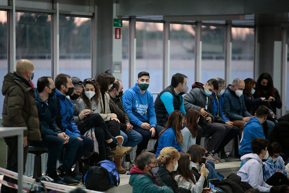 Bruno Hortelano, ilustres integrantes del 4x400, junto al salmantino Álvaro de Arriba, los grandes protagonistas de la tarde de atletismo en la Carlos Gil Pérez