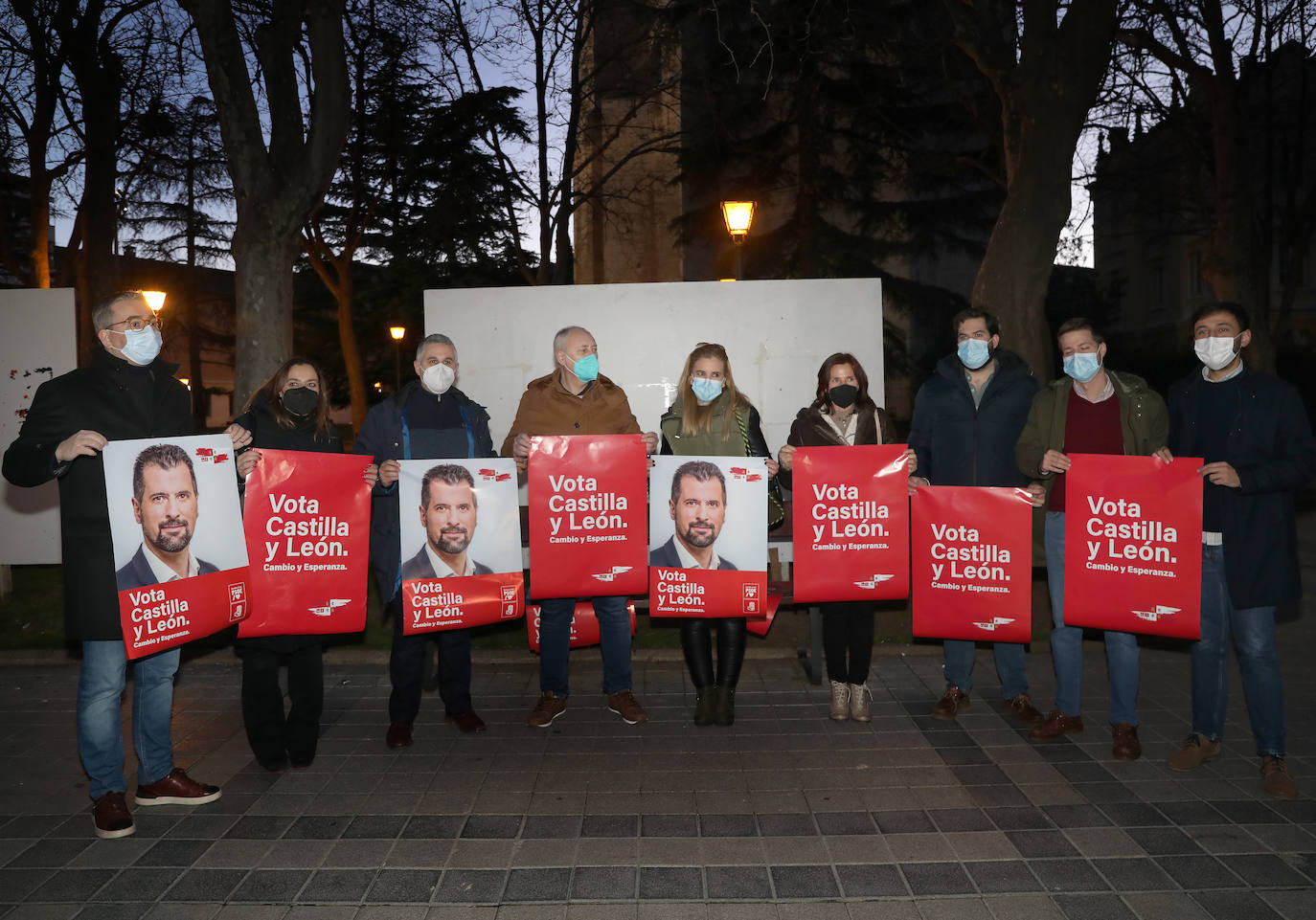 Fotos: Arranque de campaña en Palencia del PSOE y del PP