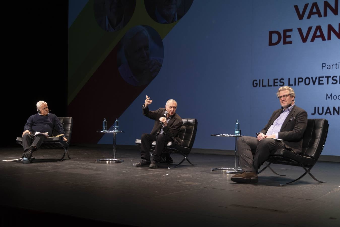 Fotos: Phillipp Blom y Peter Sloterdijk, en el V Foro de la Cultura en Valladolid