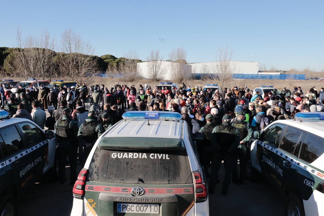 Fotos: Macrobatida en Traspinedo para buscar a Esther López