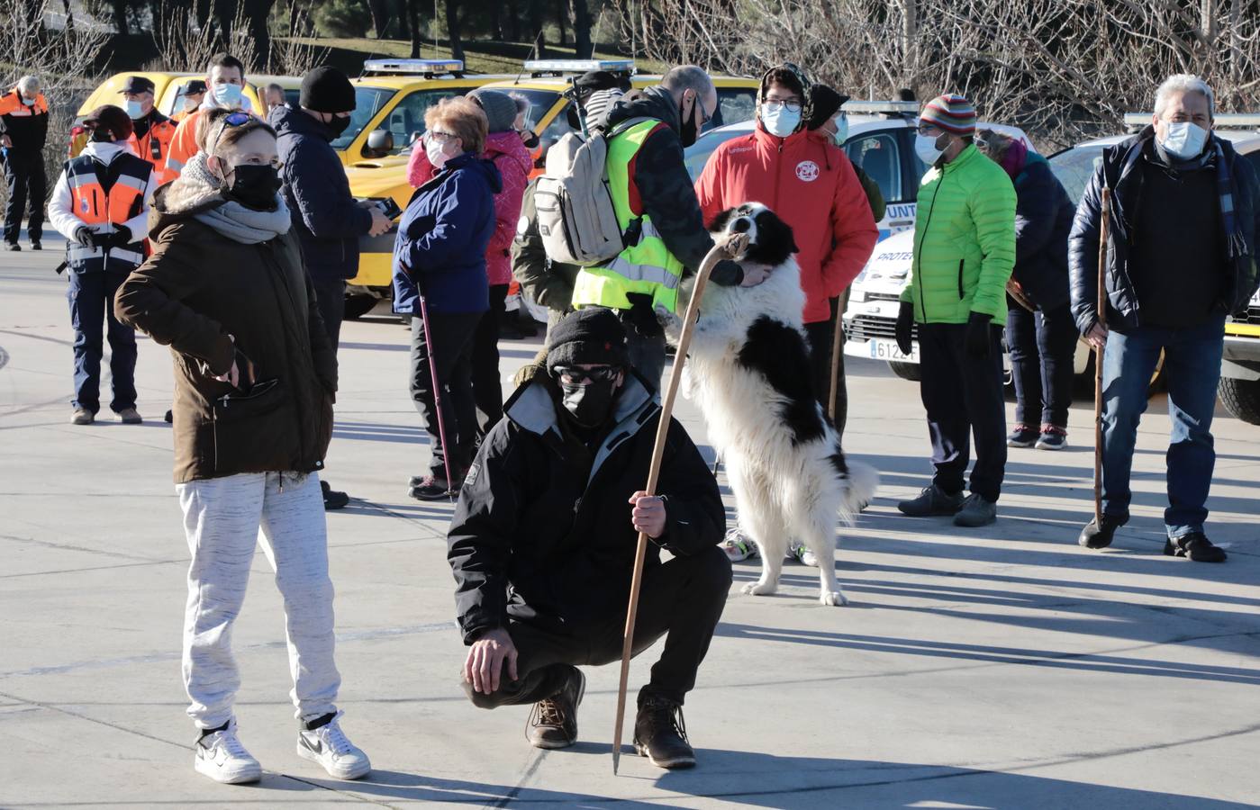 Fotos: Macrobatida en Traspinedo para buscar a Esther López