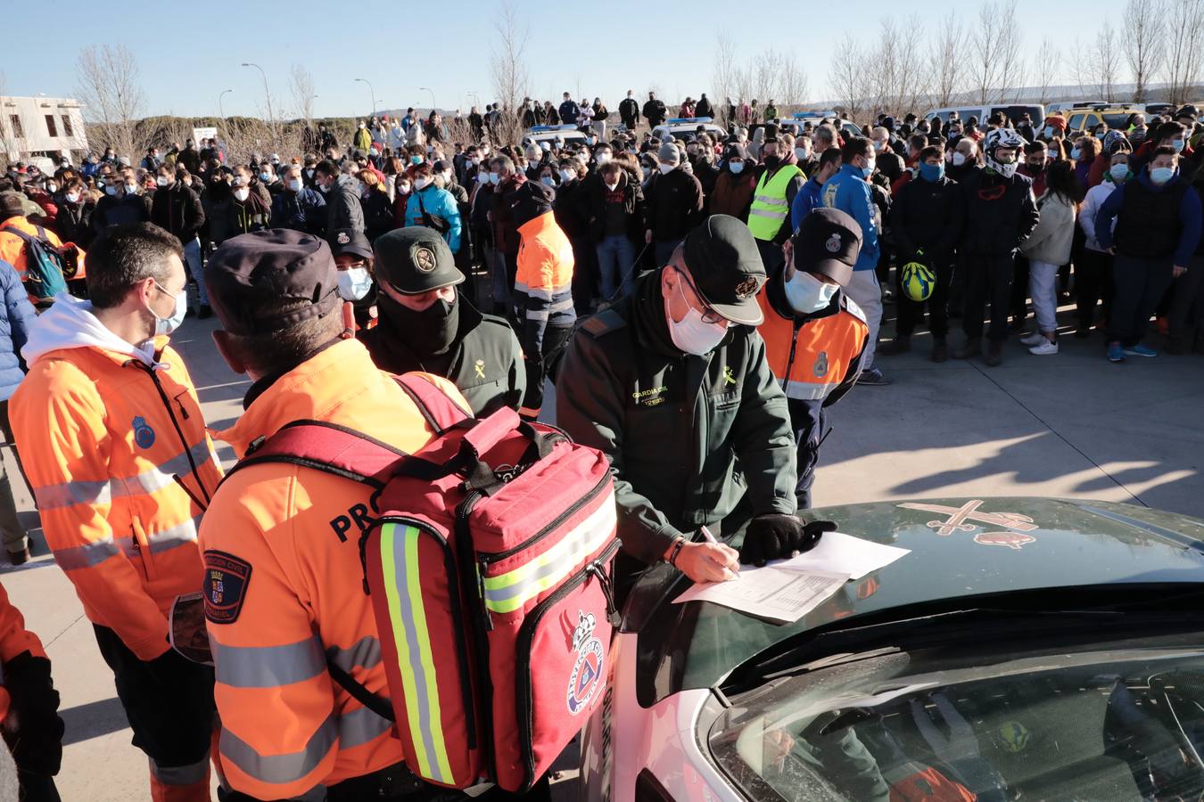 Fotos: Macrobatida en Traspinedo para buscar a Esther López