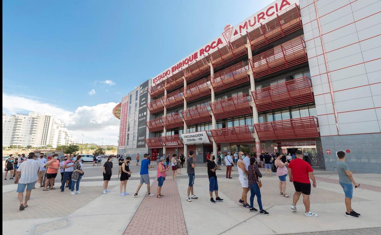 Vacunaciones contrra la covid en Murcia.