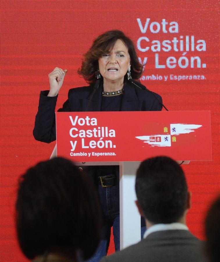 Fotos: Acto político del PSOE en Medina del Campo con Luis Tudanca y Carmen Calvo