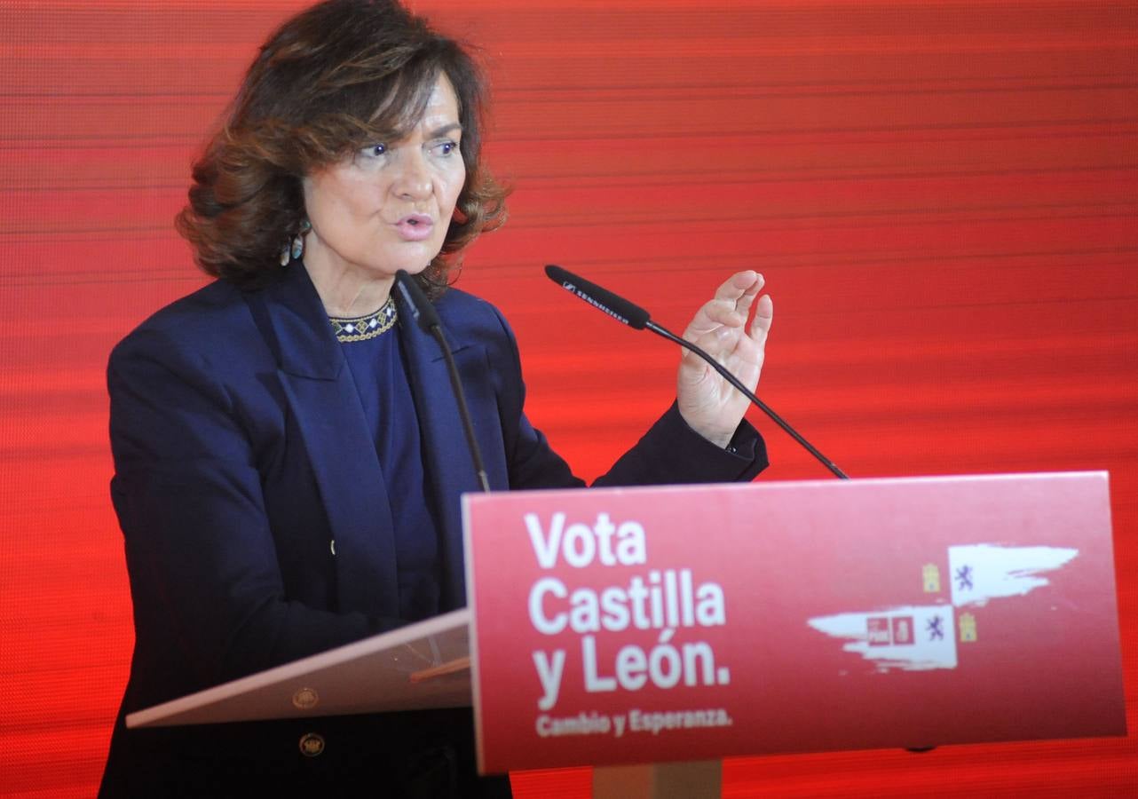 Fotos: Acto político del PSOE en Medina del Campo con Luis Tudanca y Carmen Calvo