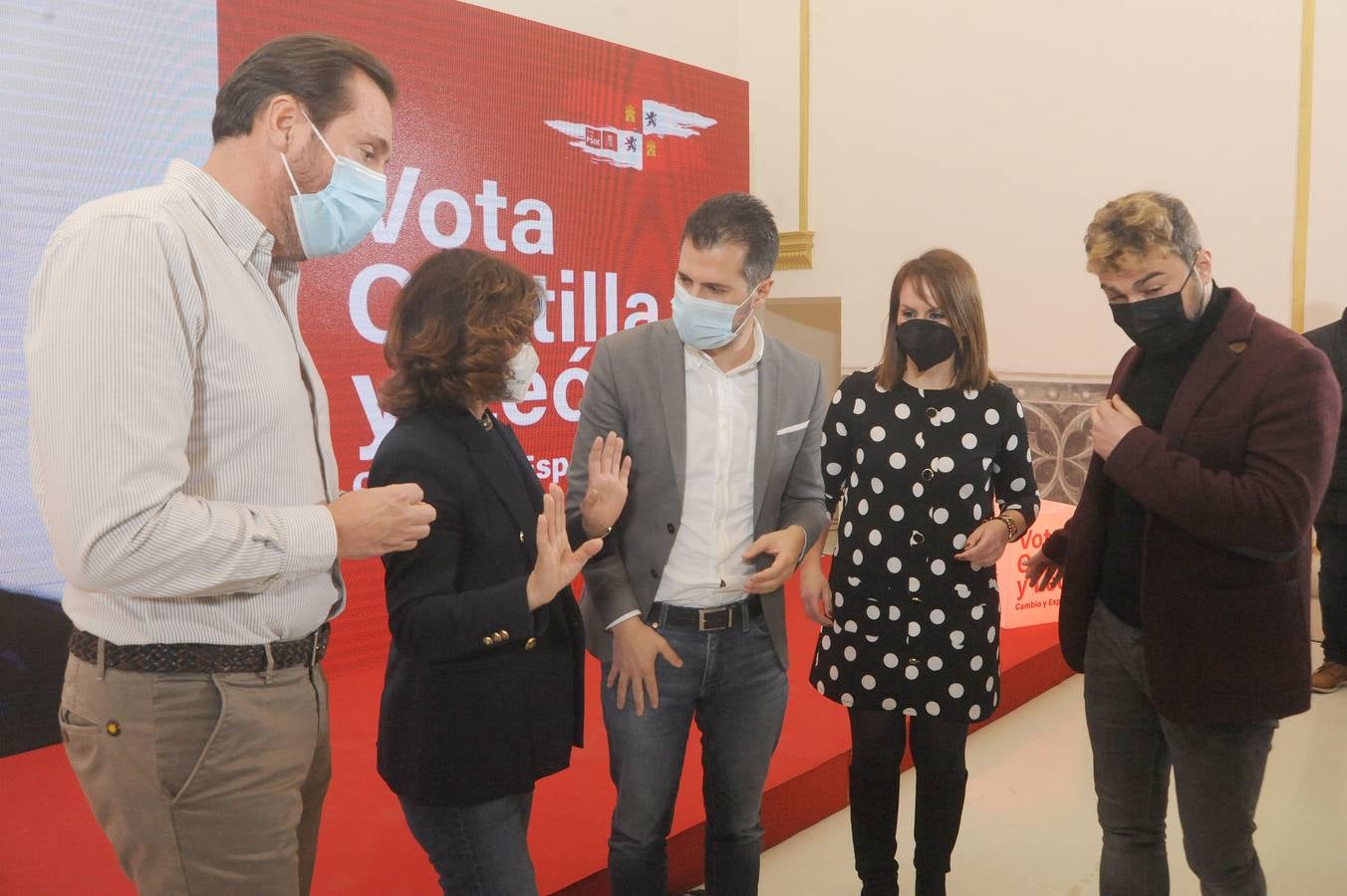 Fotos: Acto político del PSOE en Medina del Campo con Luis Tudanca y Carmen Calvo