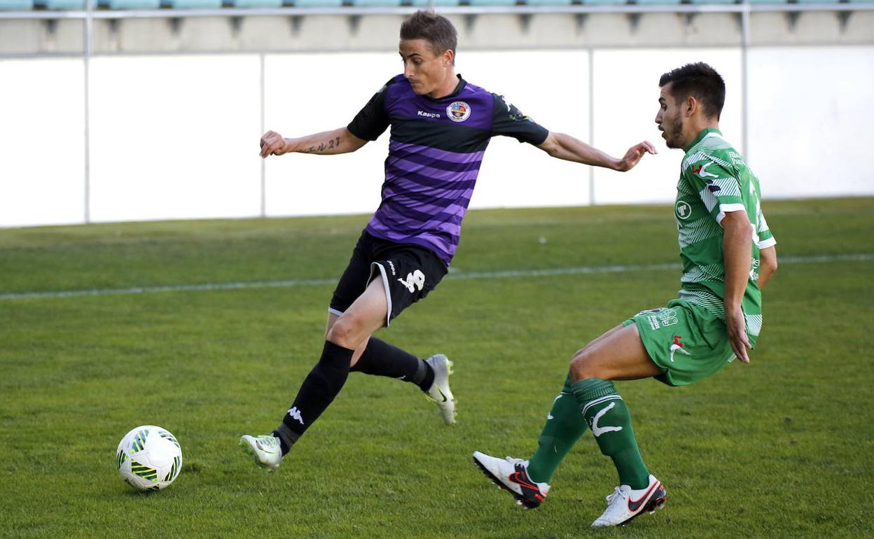 Asier Arranz durante su etapa con el CD Palencia. 