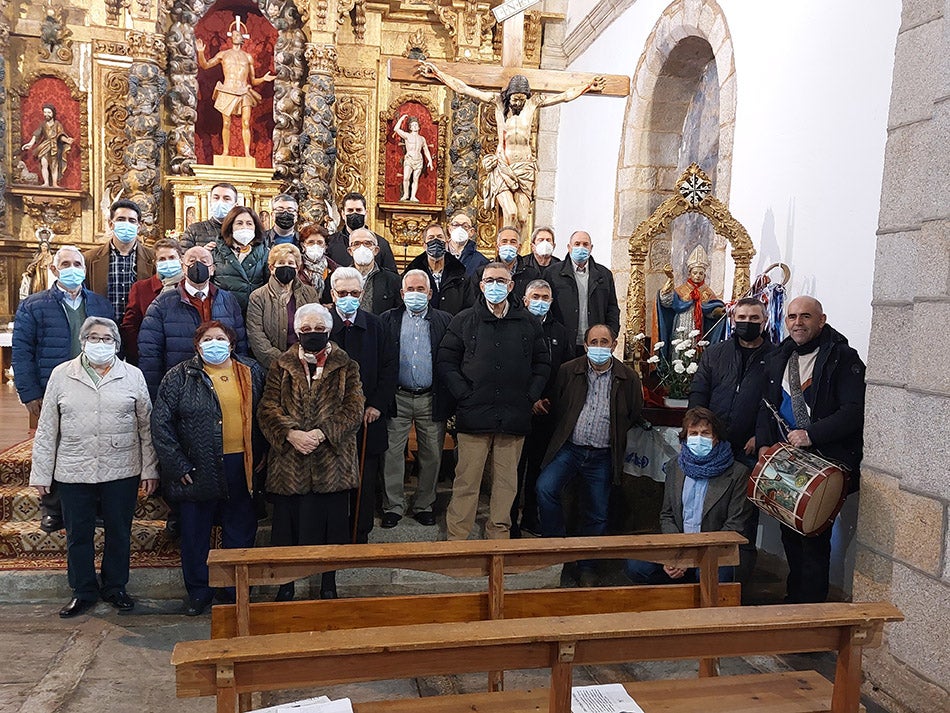 San Blas protege las gargantas de los vecinos de Herguijuela de la Sierra