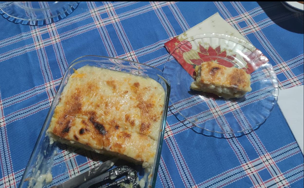 Resultado de la receta. 