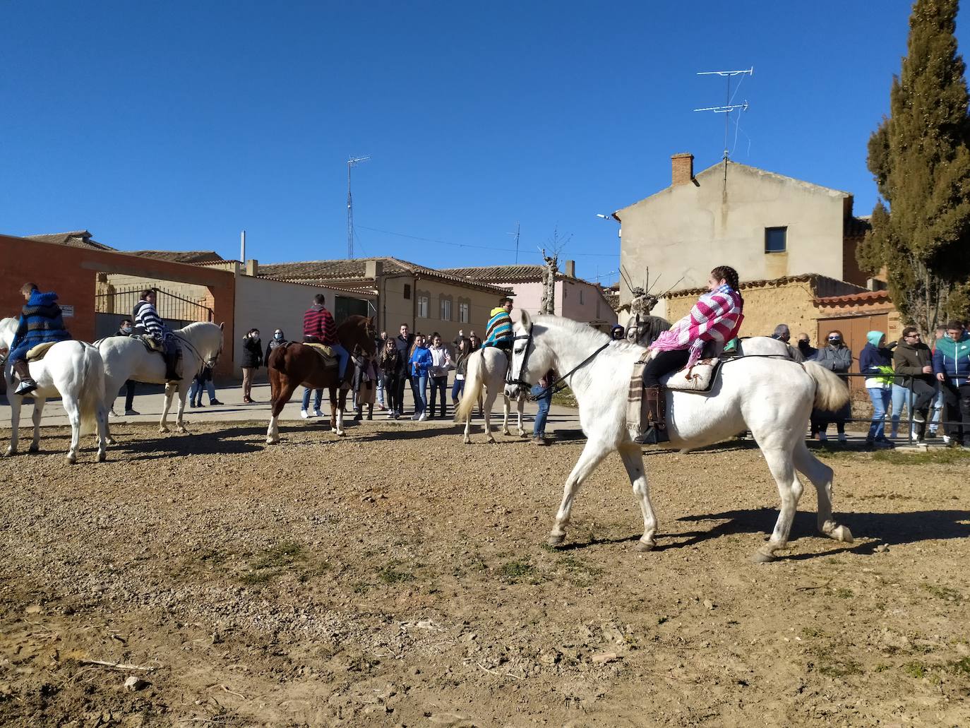 Carrera de cintas a caballo de Villagarcía de Campos y Tordehumos. 