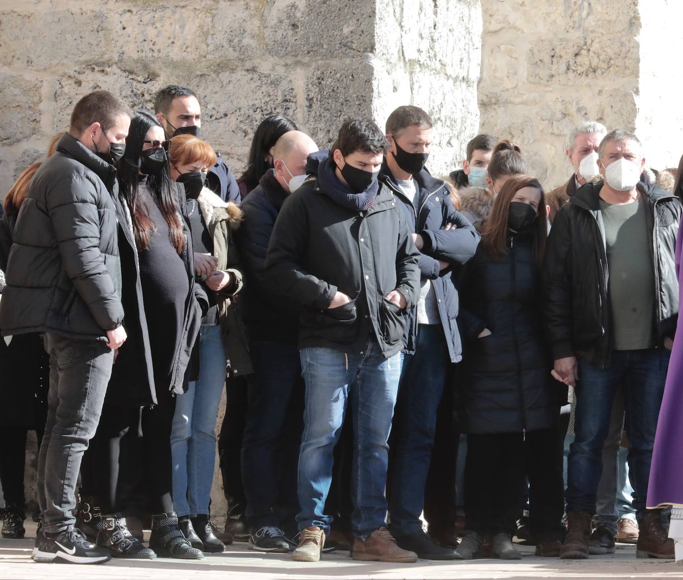 Funeral de Esther López en Traspinedo. 