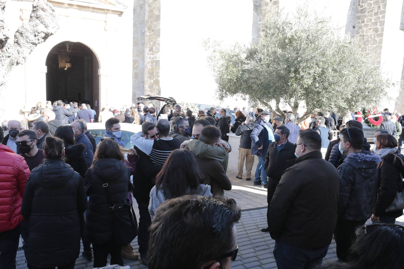 Funeral de Esther López en Traspinedo. 