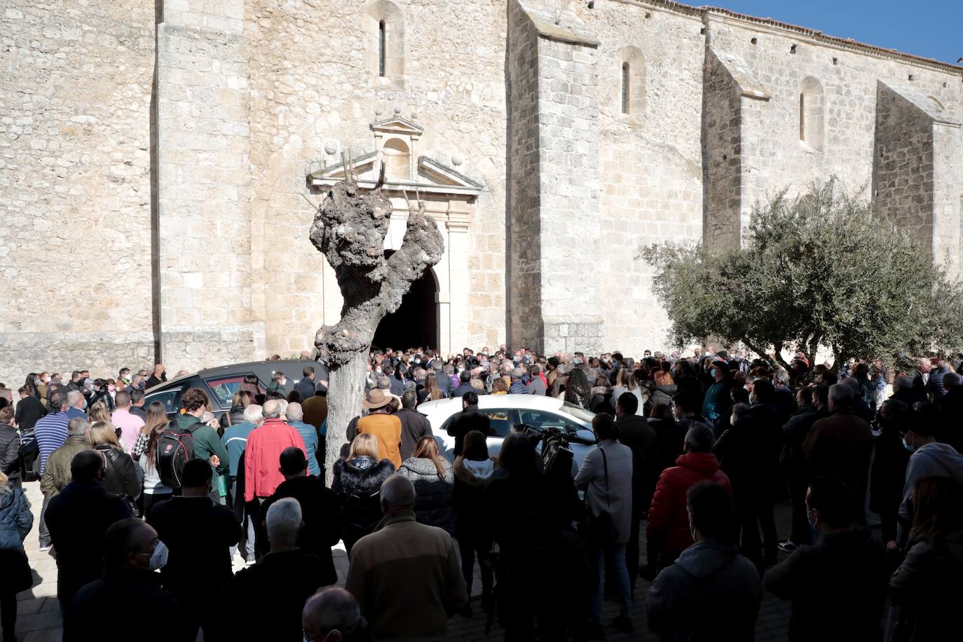 Funeral de Esther López en Traspinedo. 