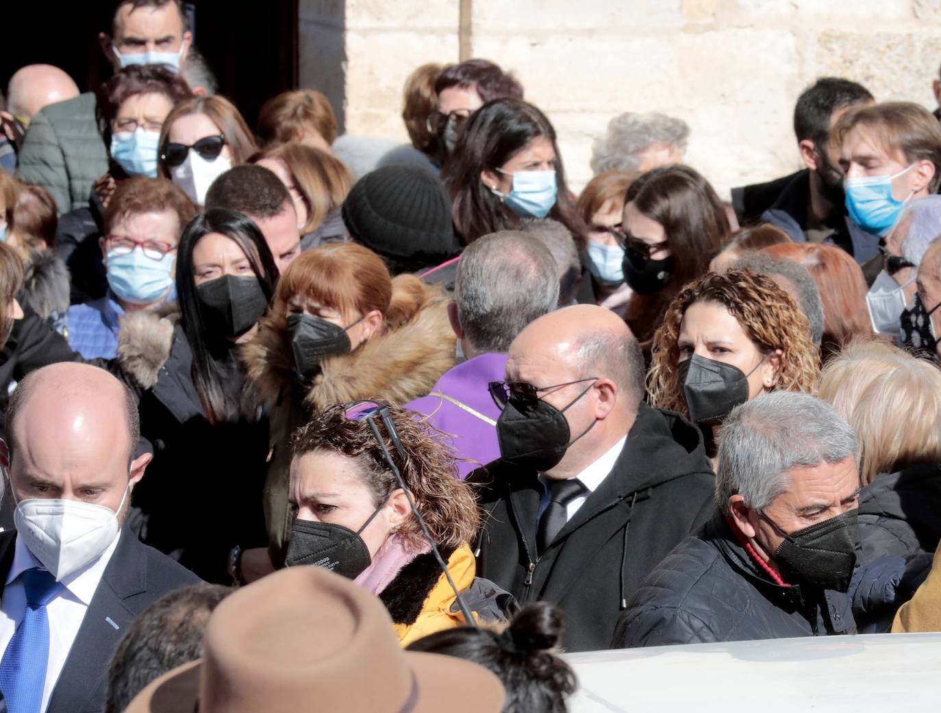 Funeral de Esther López en Traspinedo. 