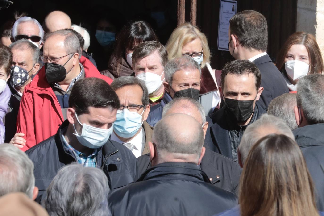 Funeral de Esther López en Traspinedo. 